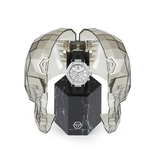 Philipp Plein The Hexagon Chrono Heren Zwarte Horloge PWZBA0123 - Image 4