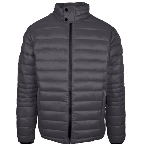 Plein Sport Plain Padded Grey Jacket - Image 1