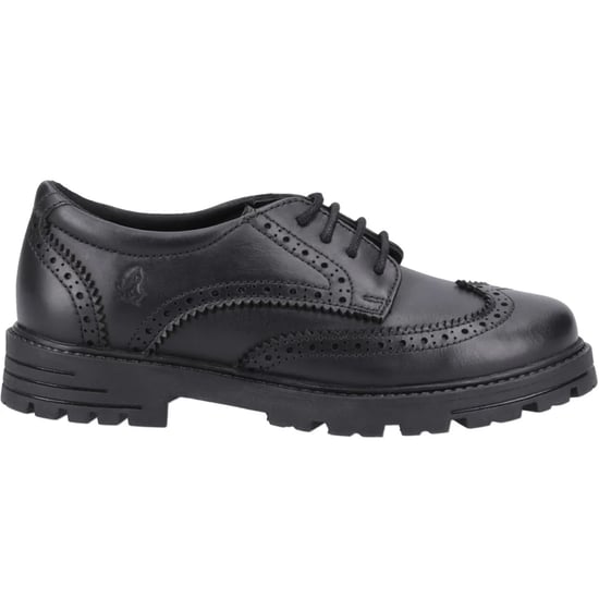 Hush Puppies Meisjes Maxine Leren Schoolschoenen (Zwart) - Image 1