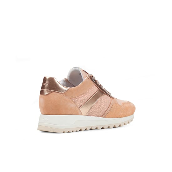Geox Tabelya Leren Dames Perzikkleurige Sneakers - Image 2