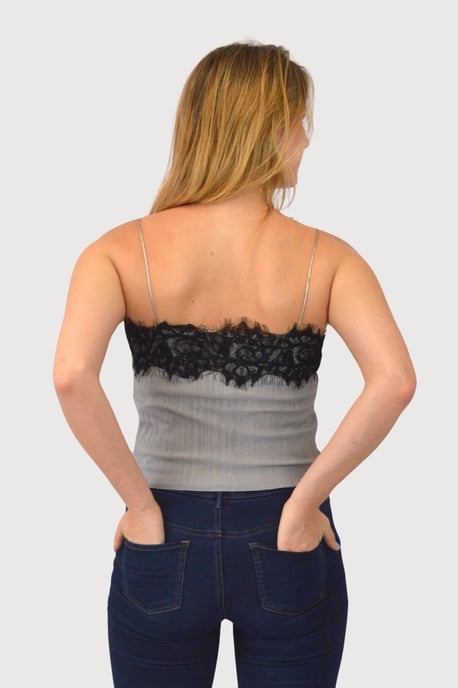 Urban Outfitters Eyelash Lace Trim Cami Top