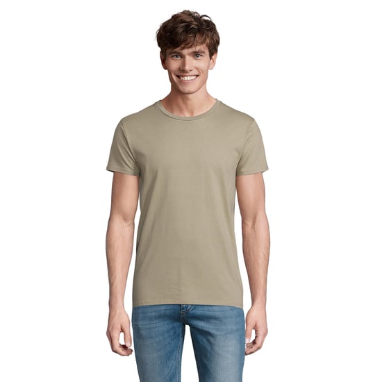SOLS Heren Pioneer Biologisch Katoenen T-Shirt (Khaki) - Image 1