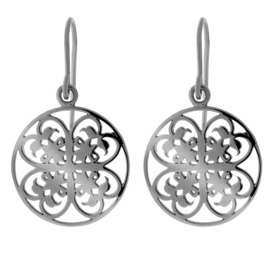 Orphelia Dames 925 Sterling Zilveren Set: Ketting-Hanger + Oorbellen - Zwart SET-6035/3 - Image 2