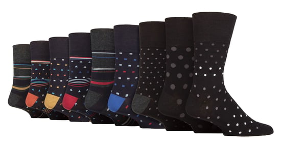 Gentle Grip - Heren 9 Paar Bamboe Sokken Multipack - SOMRM091011 - Image 1