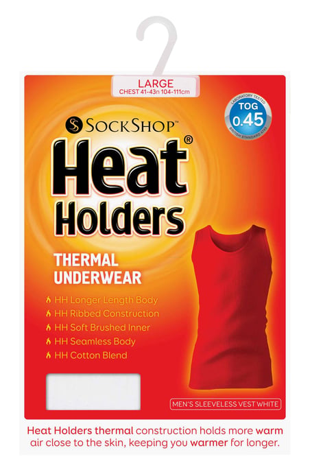 Heat Holders - Thermische mouwloze herenbovenkant - Wit - Image 2