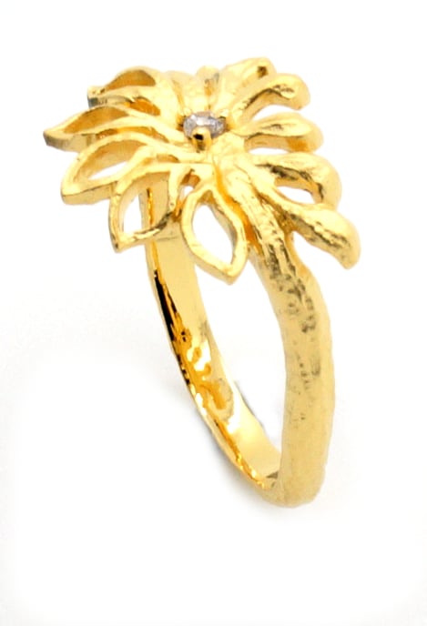 Orphelia Dames 925 Sterling Zilveren Ring - Goud ZR-6027/2 - Image 2