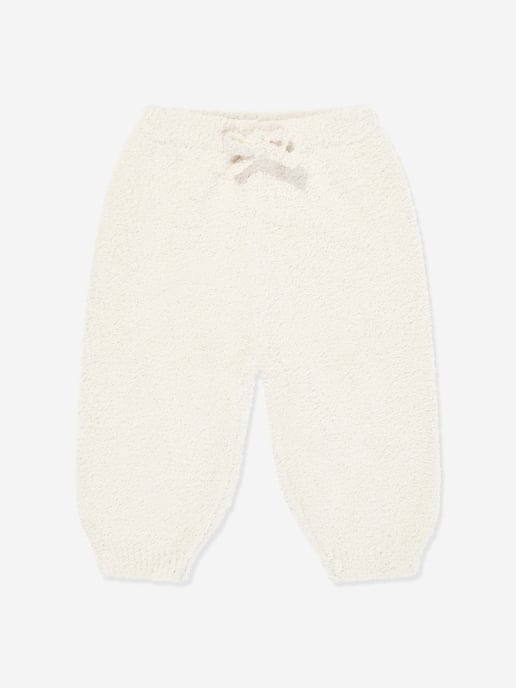 7AM Enfant Baby Fuzzy Boxy Lounge Pants in Ivory
