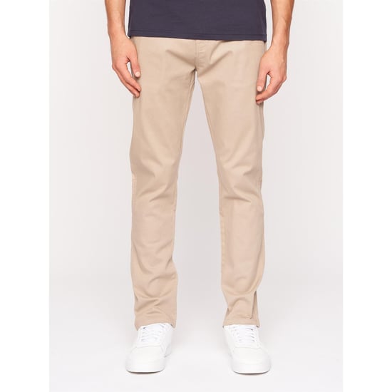 Crosshatch Heren Roysden Chinos (Beige) - Image 1