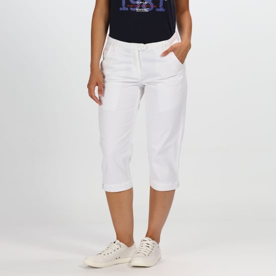 Regatta Dames/dames Maleena II Casual Capri Broek (Wit) - Image 6