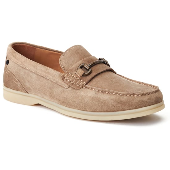 Base London Snapper Leer Heren Sand Loafers - Image 1