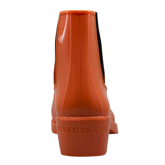 Calvin Klein Carol Rubber Womens Orange Wellington Boots