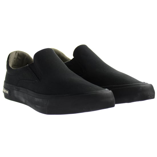 Seavees Hawthorne Mens Black Plimsolls