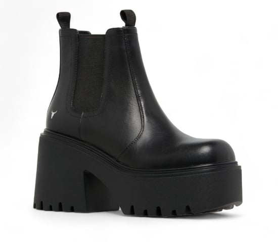 Windsor Smith Zwarte Leren Platform Chelsea Boots - Tricky - Image 3