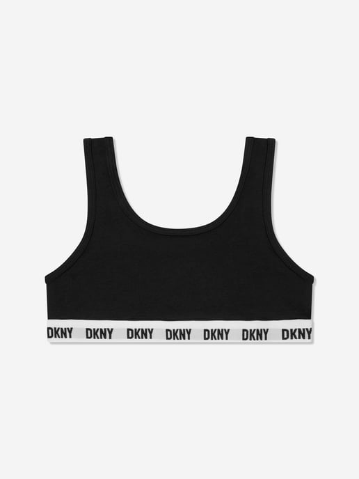 DKNY Girls 3 Pack Sports Bra Set in Black