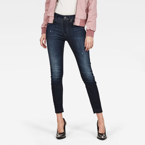 G-Star RAW 3301 High Skinny Ripped Edge Ankle Jeans