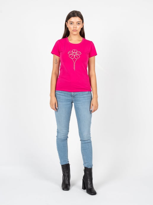 Rebel Queen by Liu Jo T-Shirt Vrouw roze - Image 2