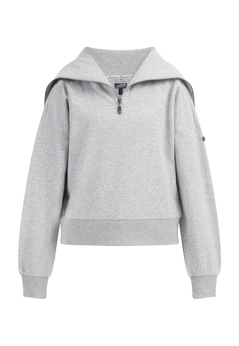 Dreimaster Dames licht grijs melange - Image 1
