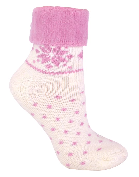 Wollen bedsokken voor dames met Fairisle-ontwerp - Room - Image 1