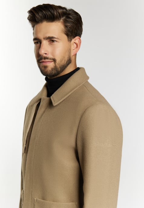 Dreimaster Overgangsjack in wollen look Heren Grijsbeige - Image 5