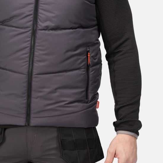 Regatta Mens Regime Insulated Body Warmer (Iron/Black)