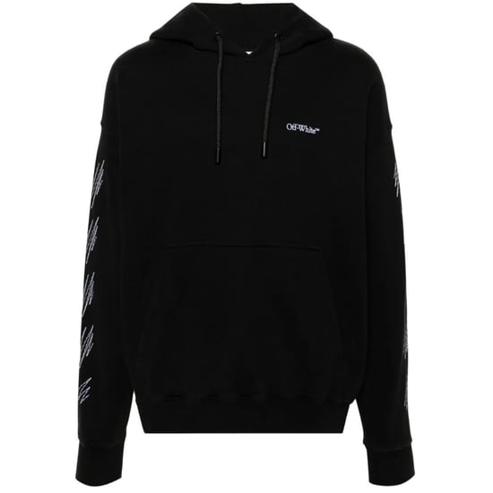 Off-White Stitch Diag Design Skate Fit Black Hoodie