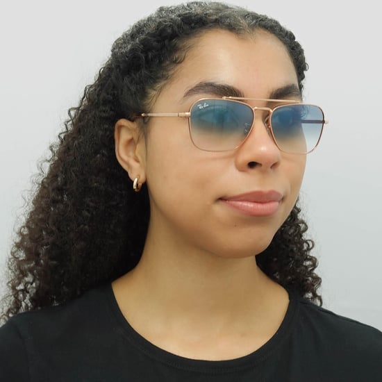Ray-Ban Square Unisex Rose Gold Blue Gradient RB3636 New Caravan