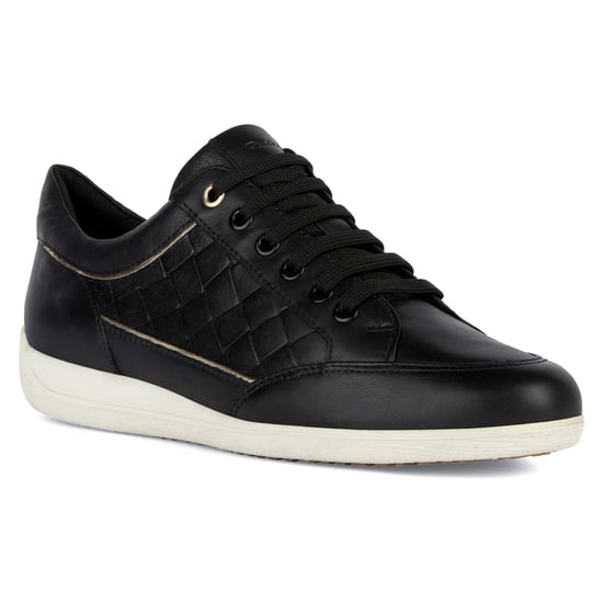 Geox D MYRIA Imitatieleer Dames Zwarte Sneakers - Image 1