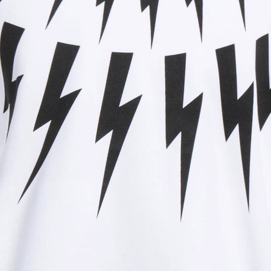 Neil Barrett Fair Isle Thunderbolt oversized wit sweatshirt - Image 3