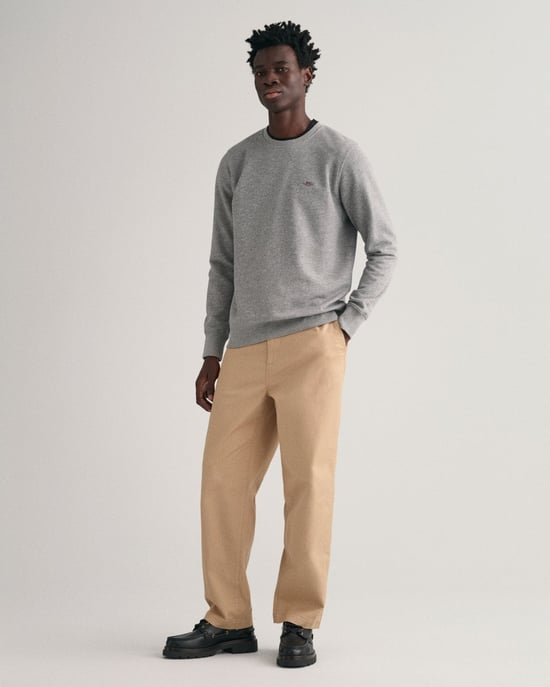 GANT Mens Regular Fit Shield Logo Crew Neck Sweatshirt - Image 4