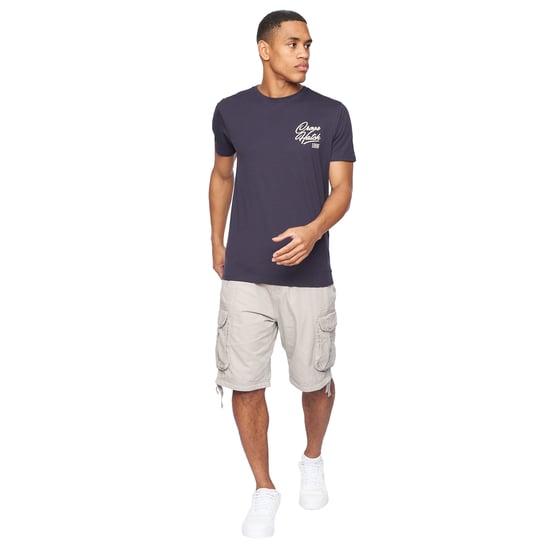 Crosshatch Heren Jamstar Cargo Korte Broek (Lichtgrijs) - Image 3