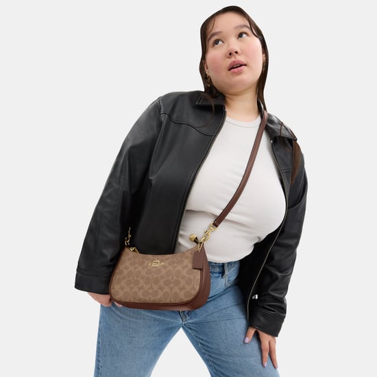 Teri Shoulder Bag in Signature Canvas with Chain Strap - Image 4