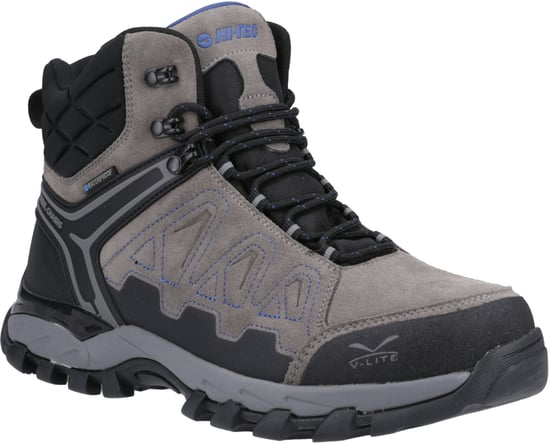 Hi-Tec V-Lite Explorer WP Koe Suède Leren Heren Wandelschoenen Antraciet/Grijs/Donkerblauw - Image 6