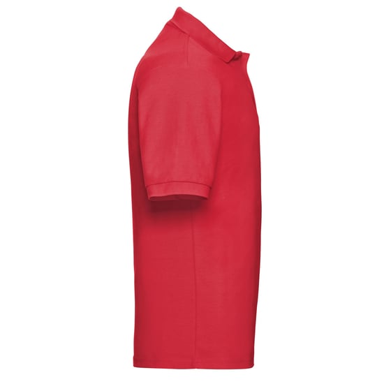 Russell Heren Polycotton Pique Poloshirt (Helder rood) - Image 3