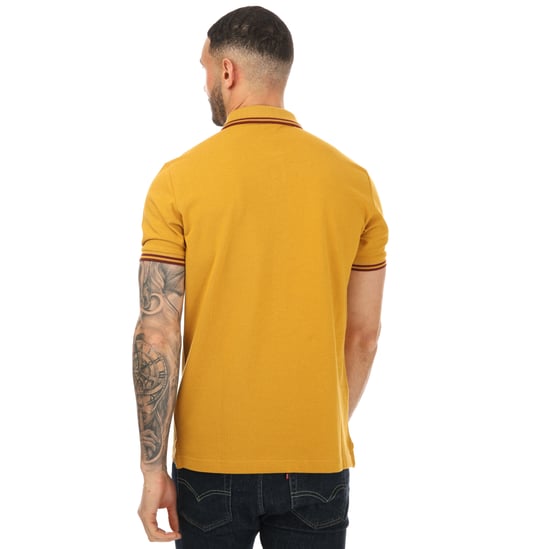 Men's Ben Sherman Twin Tipped Polo Shirt in Mustard