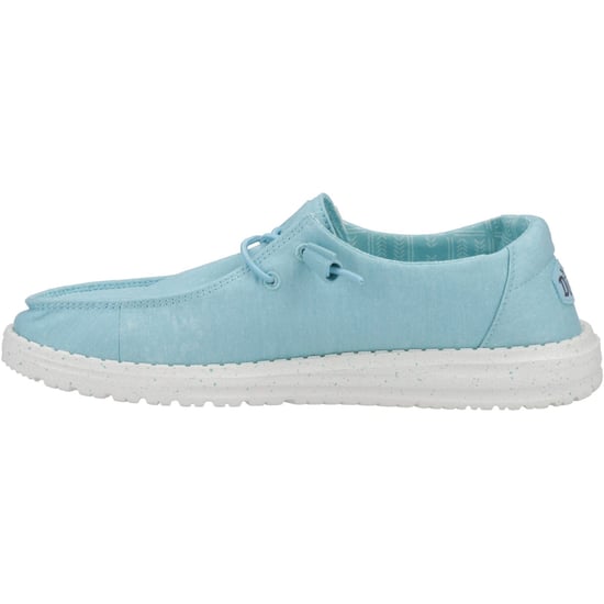 HEYDUDE Wendy Canvas 100% Katoenen Turquoise Instappers Voor Dames - Image 4
