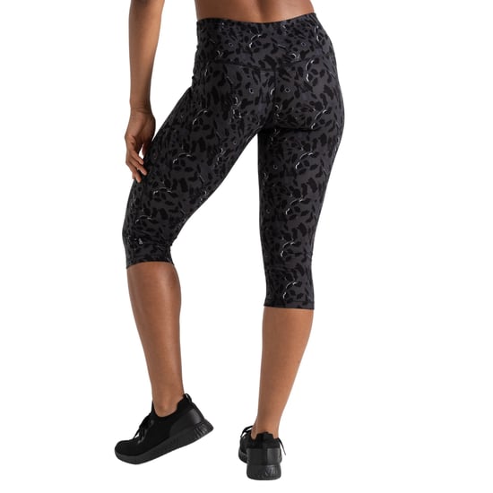 Dare 2B Dames/Dames Influential Dash Print 3/4 Legging (Zwart) - Image 2
