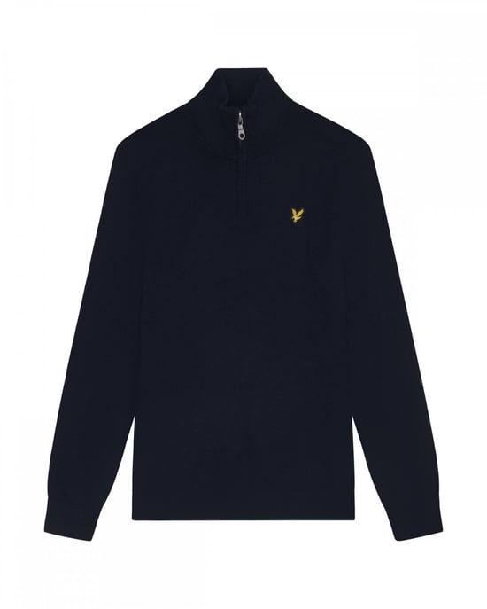 Lyle & Scott Katoenen Merino Heren Quarter Zip Trui - Image 1