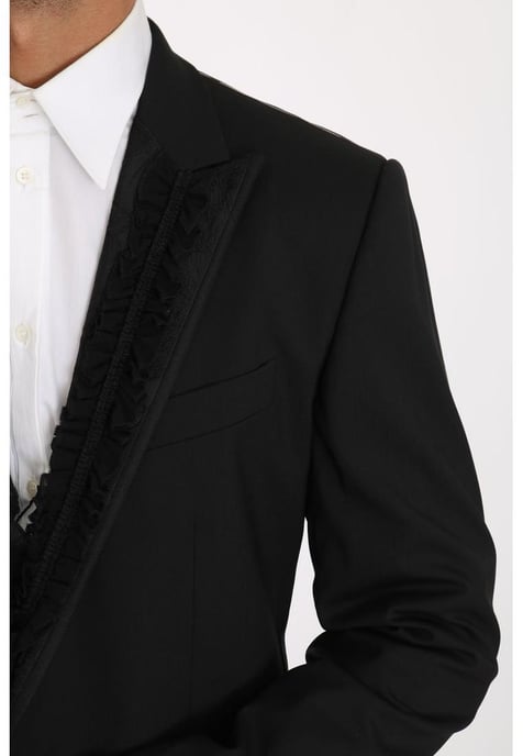 Dolce & Gabbana Heren Zwarte Wol MARTINI Torrero Blazer Jacket - Image 2
