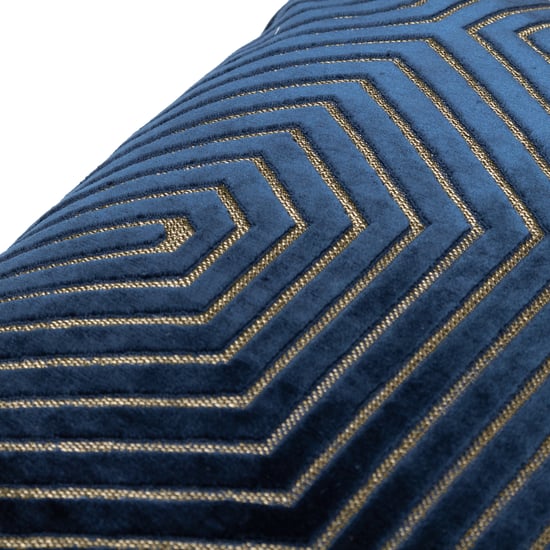 Paoletti Evoke Geometric Cut Velvet Cushion Cover