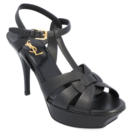 Saint Laurent Tribute Platform Sandalen Zwart - Image 1