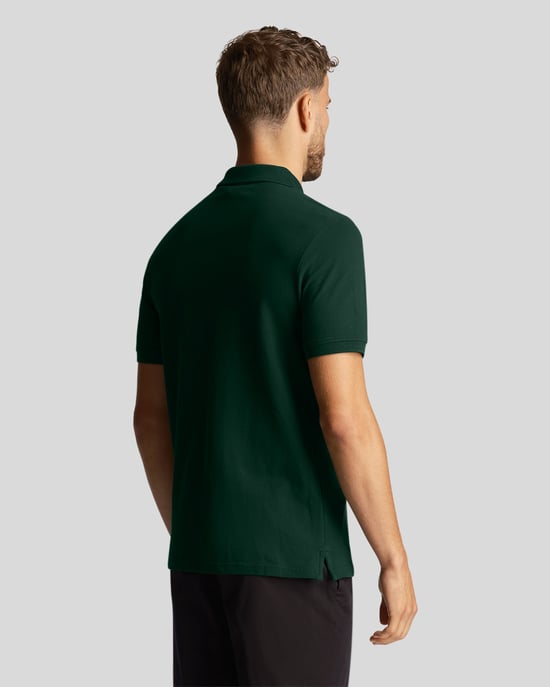 Lyle & Scott men's polo shirt with Co-Ordinates print in green