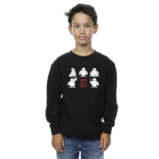 Disney Jongens Big Hero 6 Baymax Veel houdingen Sweatshirt (Zwart) - Image 2