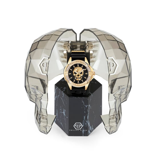 Philipp Plein The $kull Genderless Unisex Horloge Zwart PWNAA0122 - Image 4