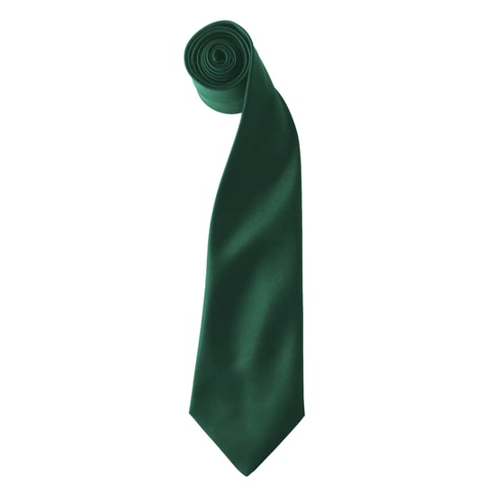 Premier Kleuren Heren Satin Clip Tie (Pakket van 2) (Fles) - Image 1
