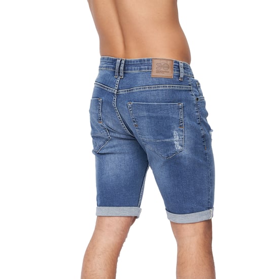 Crosshatch Heren Riptrey Abraised Denim Shorts (Tussentijdse wasbeurt) - Image 2