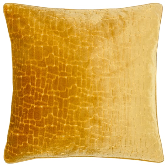 Paoletti Bloomsbury Cut Velvet Piped Polyester Filled Cushion