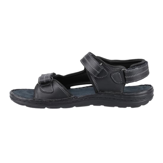Hush Puppies Heren Alistair Leren Sandalen (Zwart) - Image 3