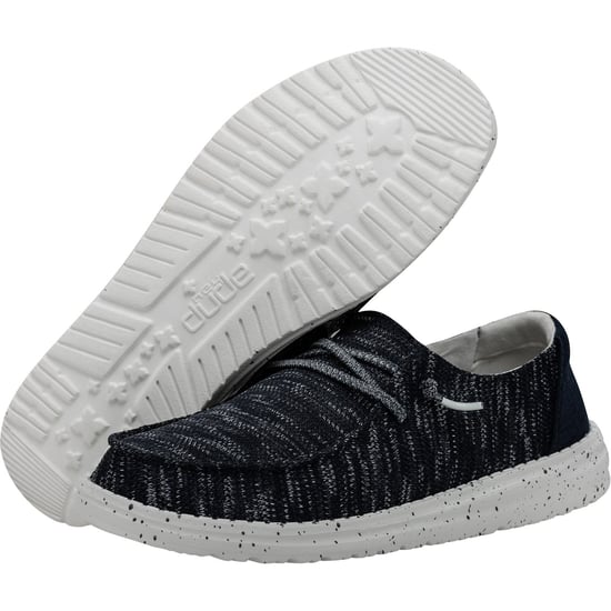 HEYDUDE Wendy Sox Dames Marineblauwe Instappers - Image 3