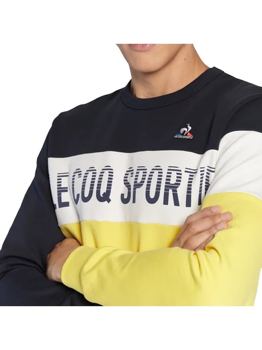 Le Coq Sportif Saison 2 Blue Yellow Sweatshirt