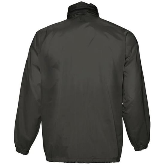 SOLS Unisex Surf Windbreaker Lichtgewicht Jasje (Zwart) - Image 2
